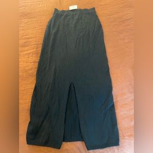 NWT Free People Skyline midi skirt black Size M